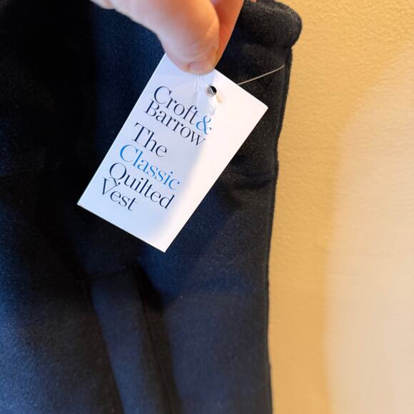 Croft & Barrow NWT Classic Quilted Vest Navy Sky Captain Blue Womens Med Winter - Picture 9 of 15